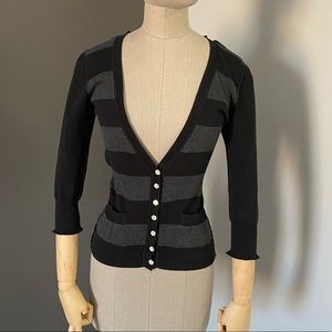 Urban Behavior Low V Button Sweater